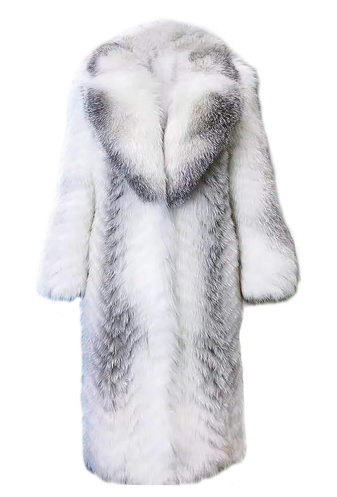 ジャケット・アウター andwang White mix fake fur coat long andwang White mix fake fur coat 【long】